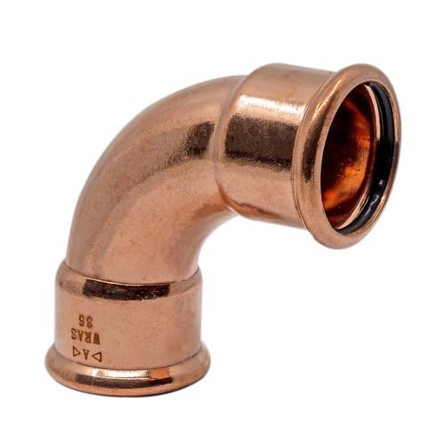 22mm Copper Press Fit 90° Elbow (M Press)