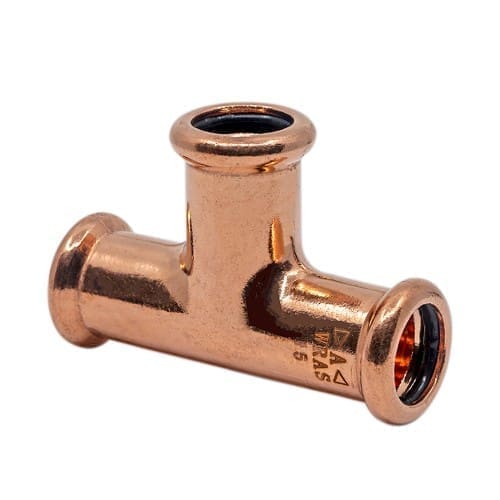 15mm Copper Press Fit Equal Tee (M Press)