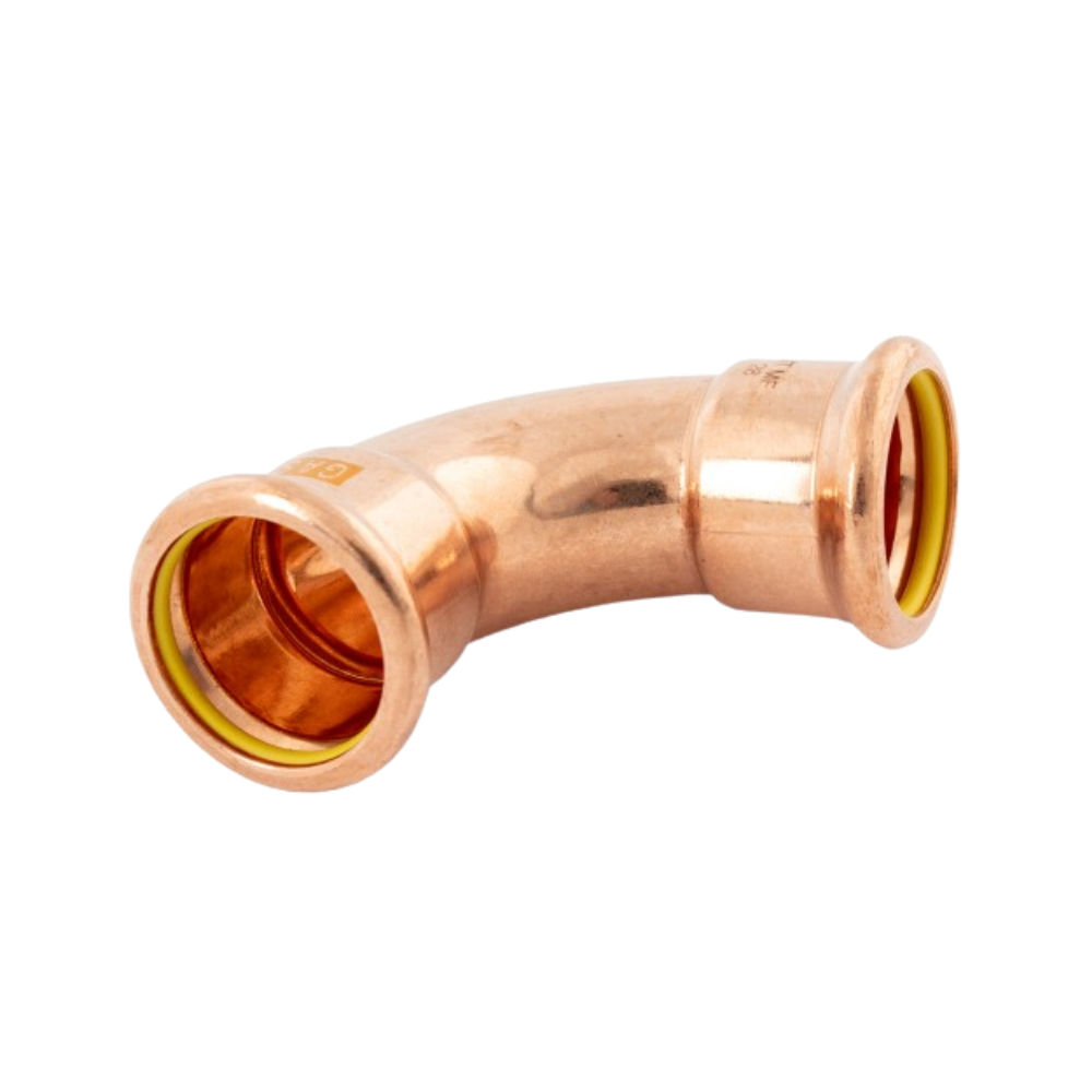 22mm Gas Copper Press Fit 90° Elbow (M Press)
