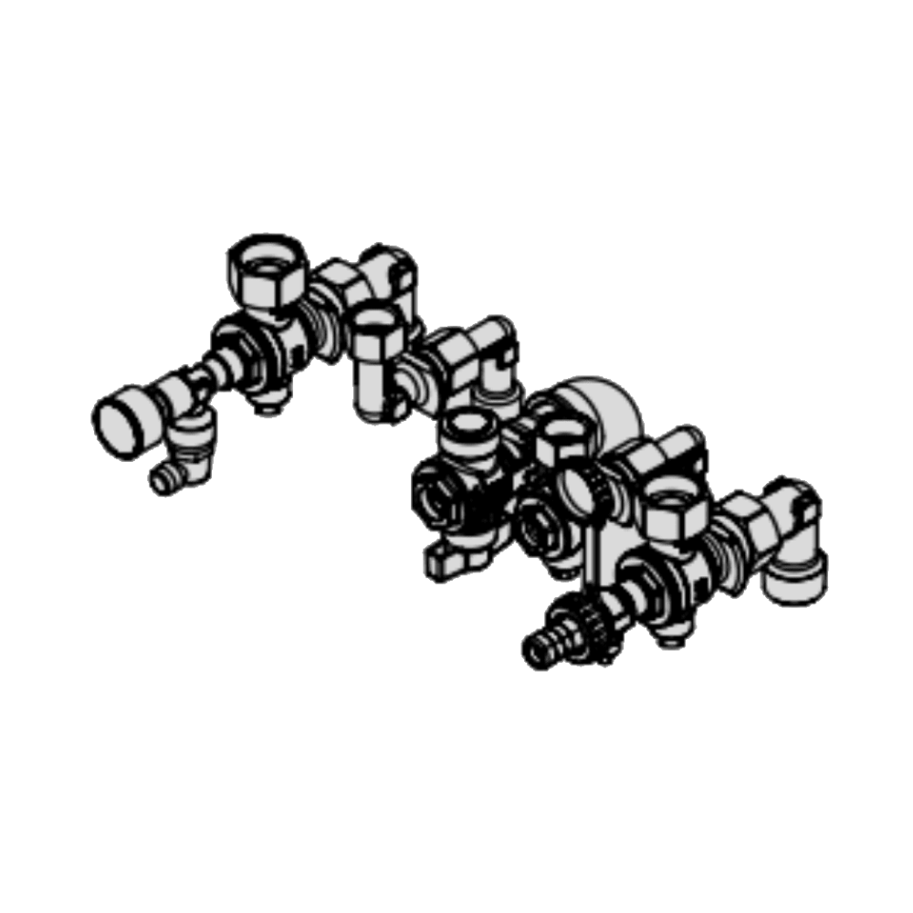Viessmann Vitodens 200-W Combi Surface Mounting Valves/Fittings Pack (7690542) ZK04925
