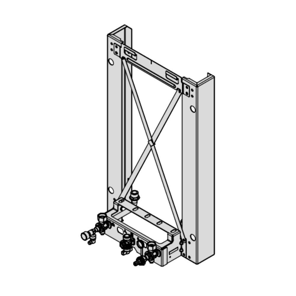 Viessmann Vitodens 200-W System Boiler Spacer Frame With Valves (7727097)