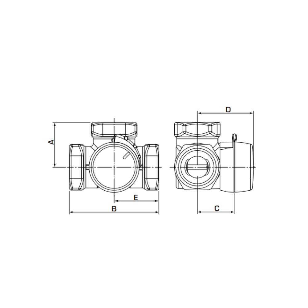 ESBE VRG131 DN15 Mixing Valve Female 2.5 Kvs + ARA661 (13020600) - Image 2