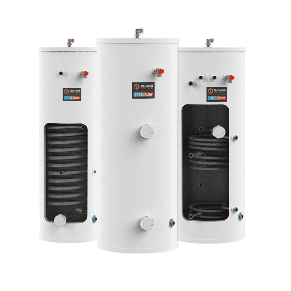 McDonald STEELflow Slimline 170 Litre Indirect Unvented High Gain Cylinder (CCS170HPSL)