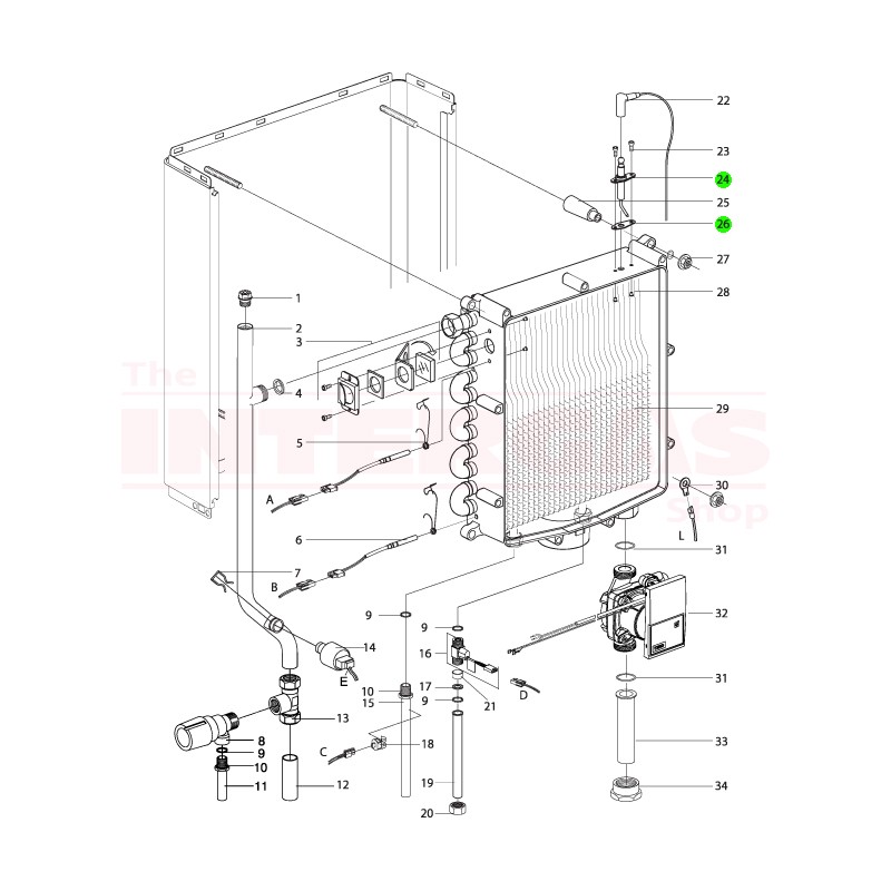 Intergas Ignition Pin (Was 209327 / Now 074337)