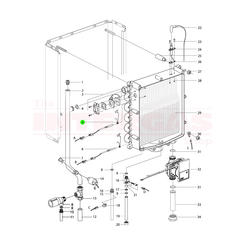 Intergas NTC Sensor Clip (873337)