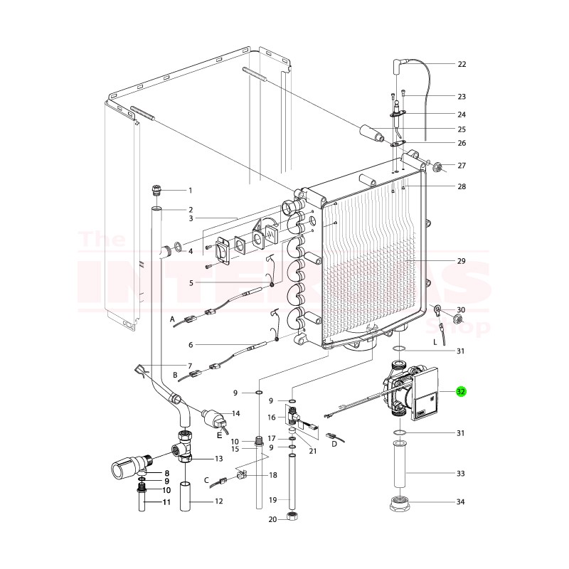 Intergas Boiler Pump Wilo Yonos PARA RS15/7.0-PWM1 (075047)