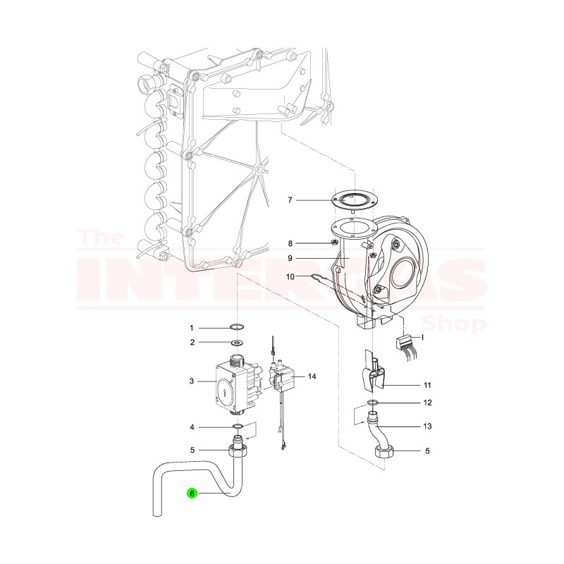 Intergas Gas Supply Pipe (854537)