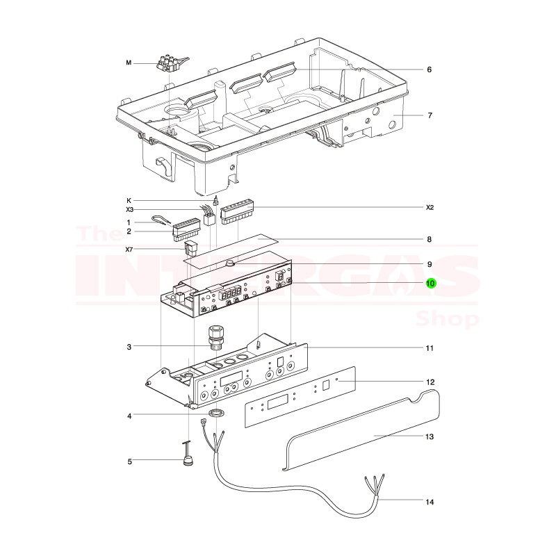 Intergas HRE 40kW Boiler Controller PCB (074637)