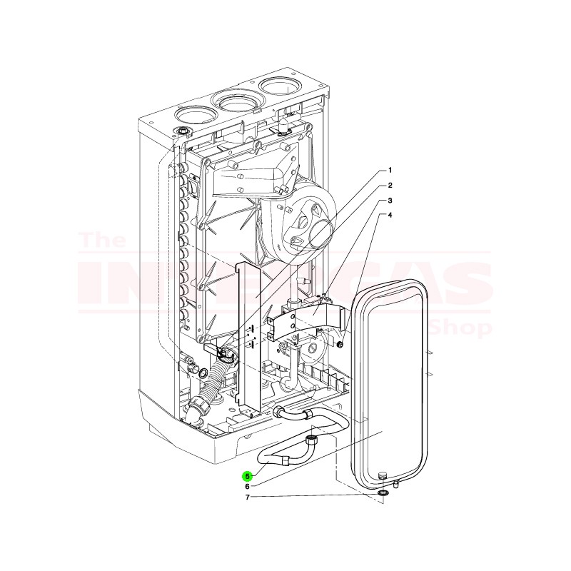 Intergas Expansion Vessel Hose (859617)