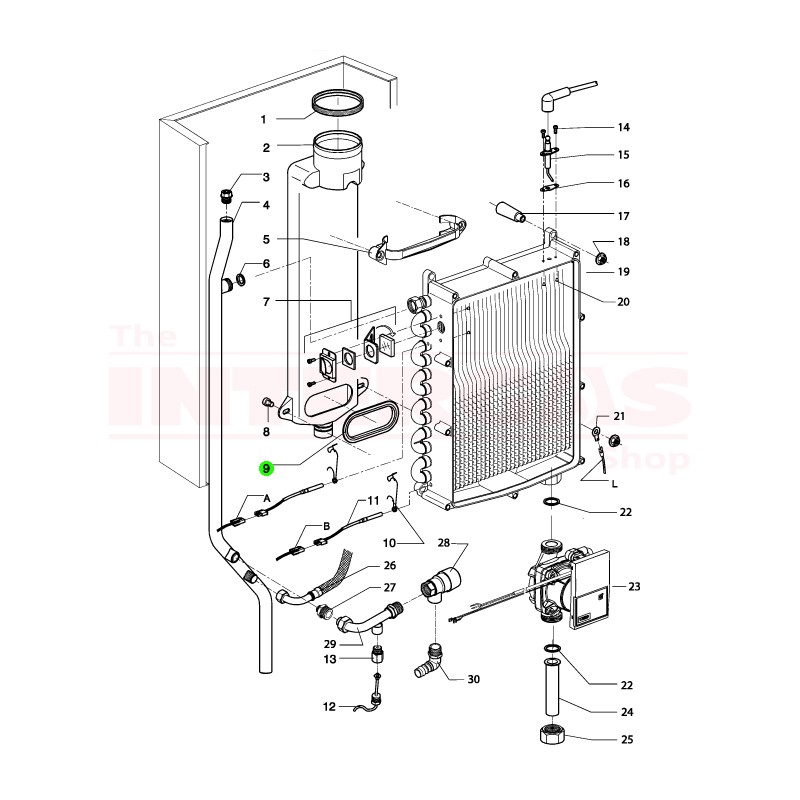 Intergas Rapid Flue Gas Pipe Seal (877817)