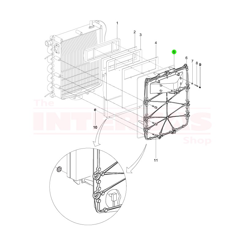 Intergas 36kW & 40kW Front Plate Seal (086474)