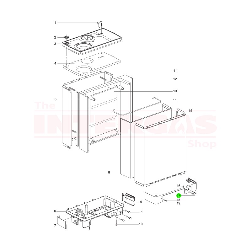 Intergas Front Flap Push Catch (390167)