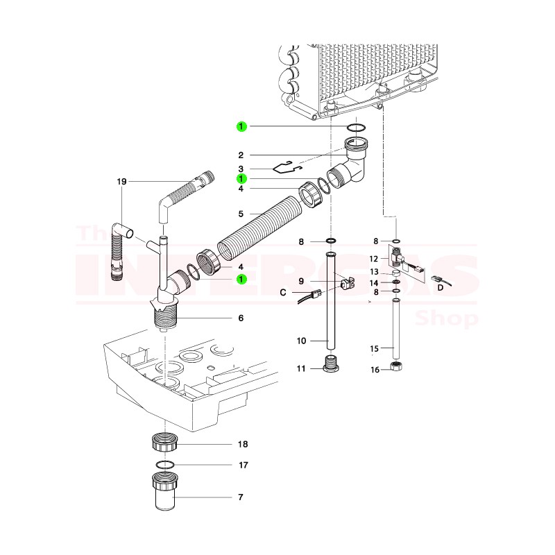 Intergas Rapid Condensate Pipe O-Ring Seal (875637)