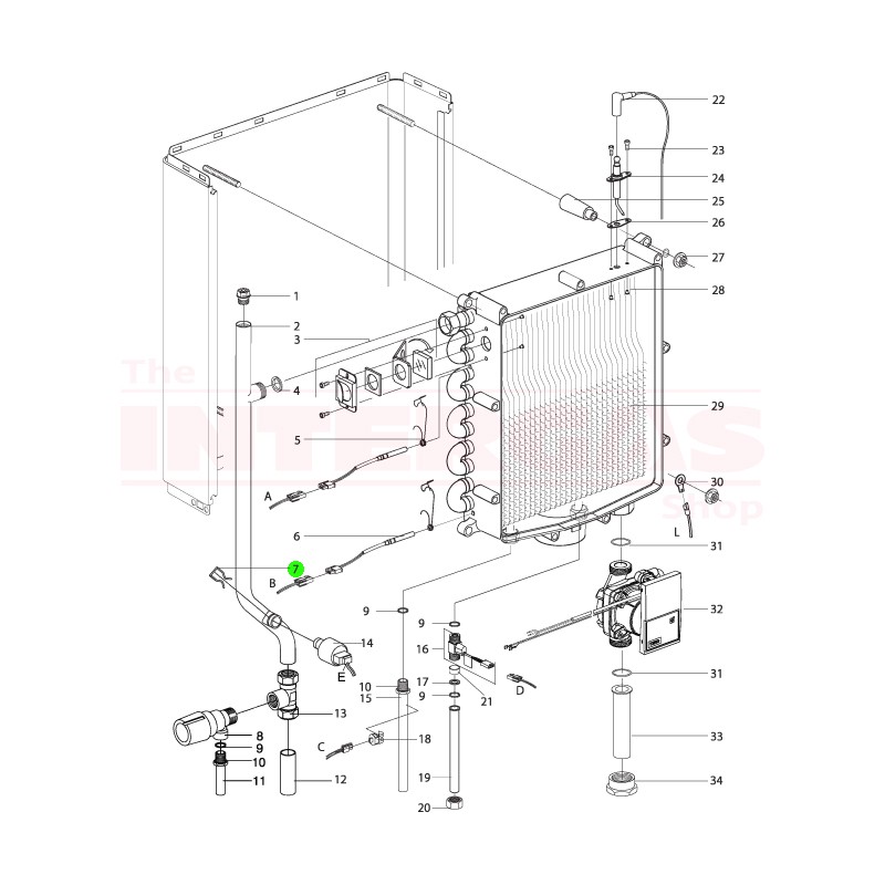 Intergas Pressure Sensor Clip (873537)