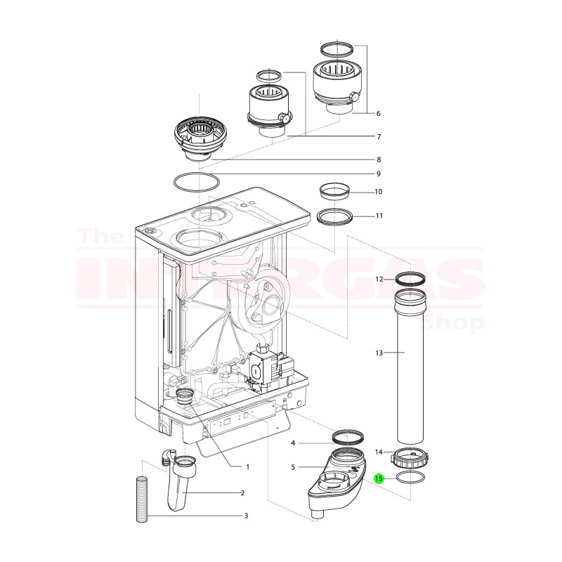 Intergas Flue Pipe O-Ring Seal 68mm x 4mm (878537)