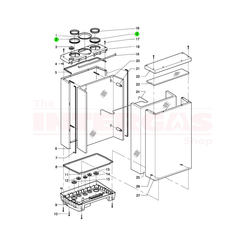 Intergas Air Connection Cap Seal (878387) - Image 2