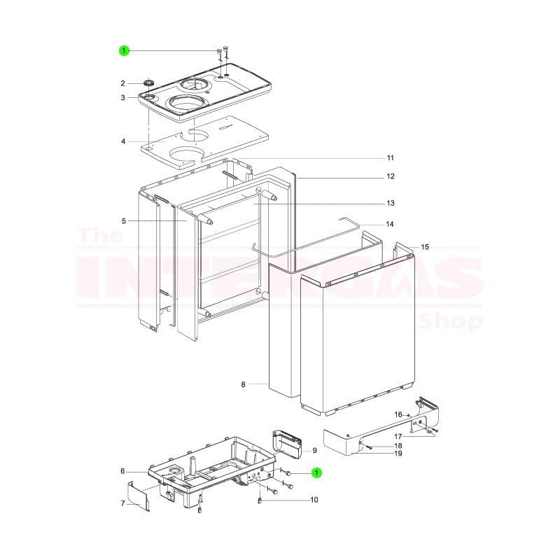 Intergas Casing Cap (490097)