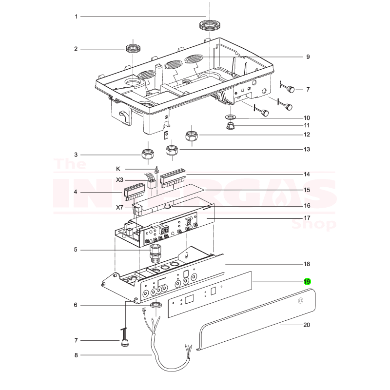 Intergas HRE Display Sticker Combi Compact 28/24 (886767)