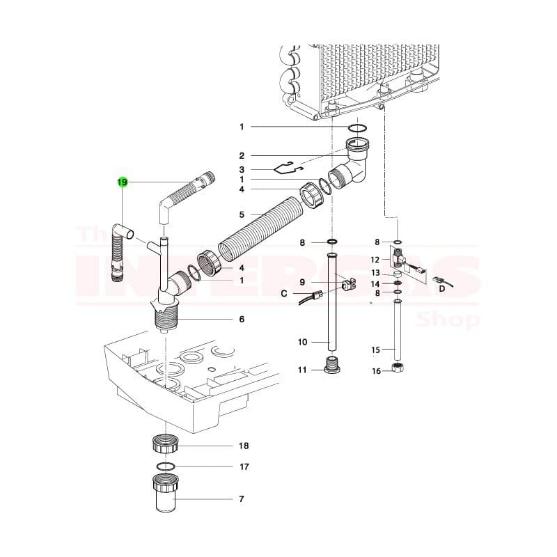 Intergas Rapid Condensate Connection Tube (845617)