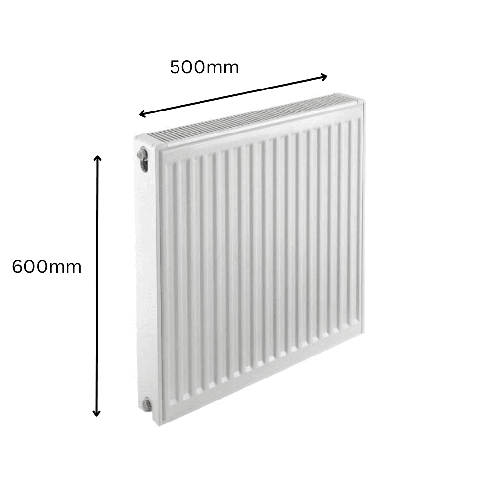 Prorad Double Panel Single Convector Radiator 600mm x 500mm (Type 21/P+)