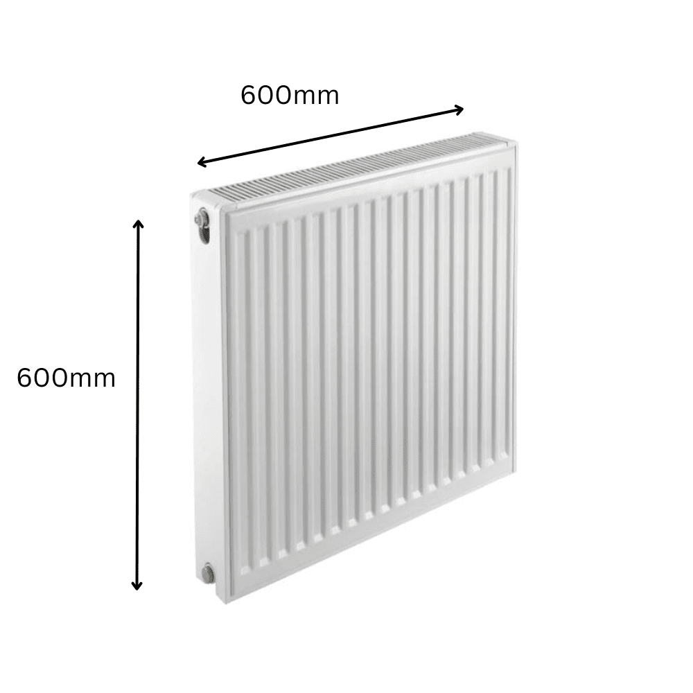 Prorad Double Panel Single Convector Radiator 600mm x 600mm (Type 21/P+)