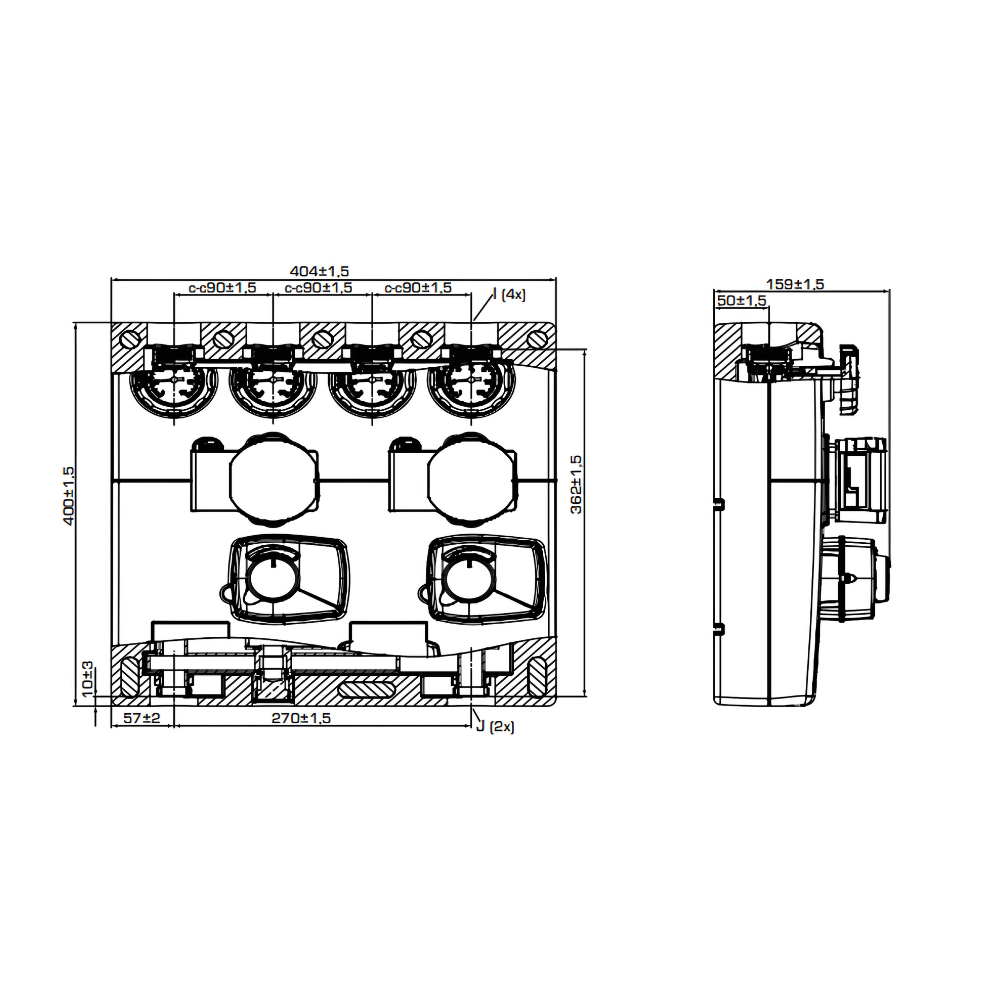 ESBE Double Circulation Unit DAA111 DN20 (61310200) - Image 2