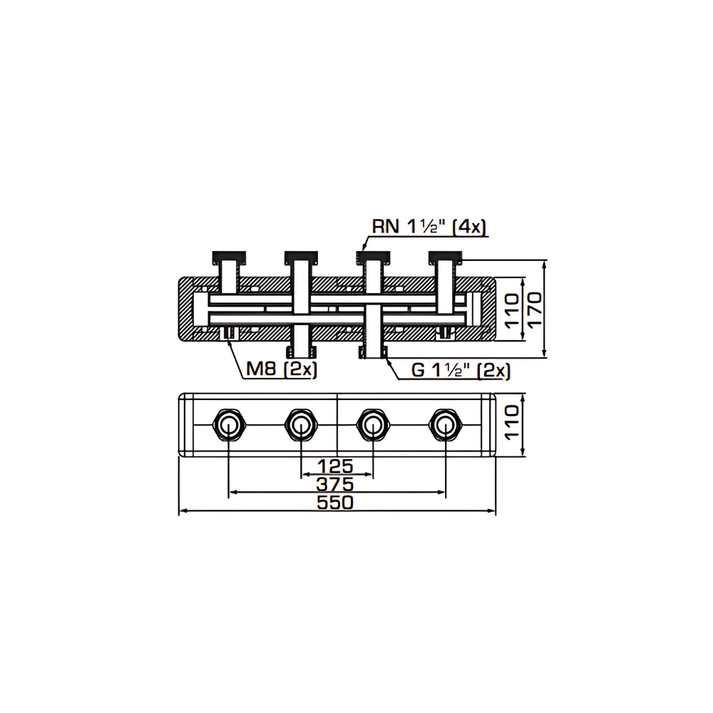 ESBE GMA421 Manifold for Pump Group (66001200) - Image 2