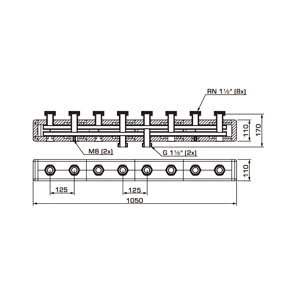 ESBE GMA441 Manifold for Pump Group (66001400) - Image 2