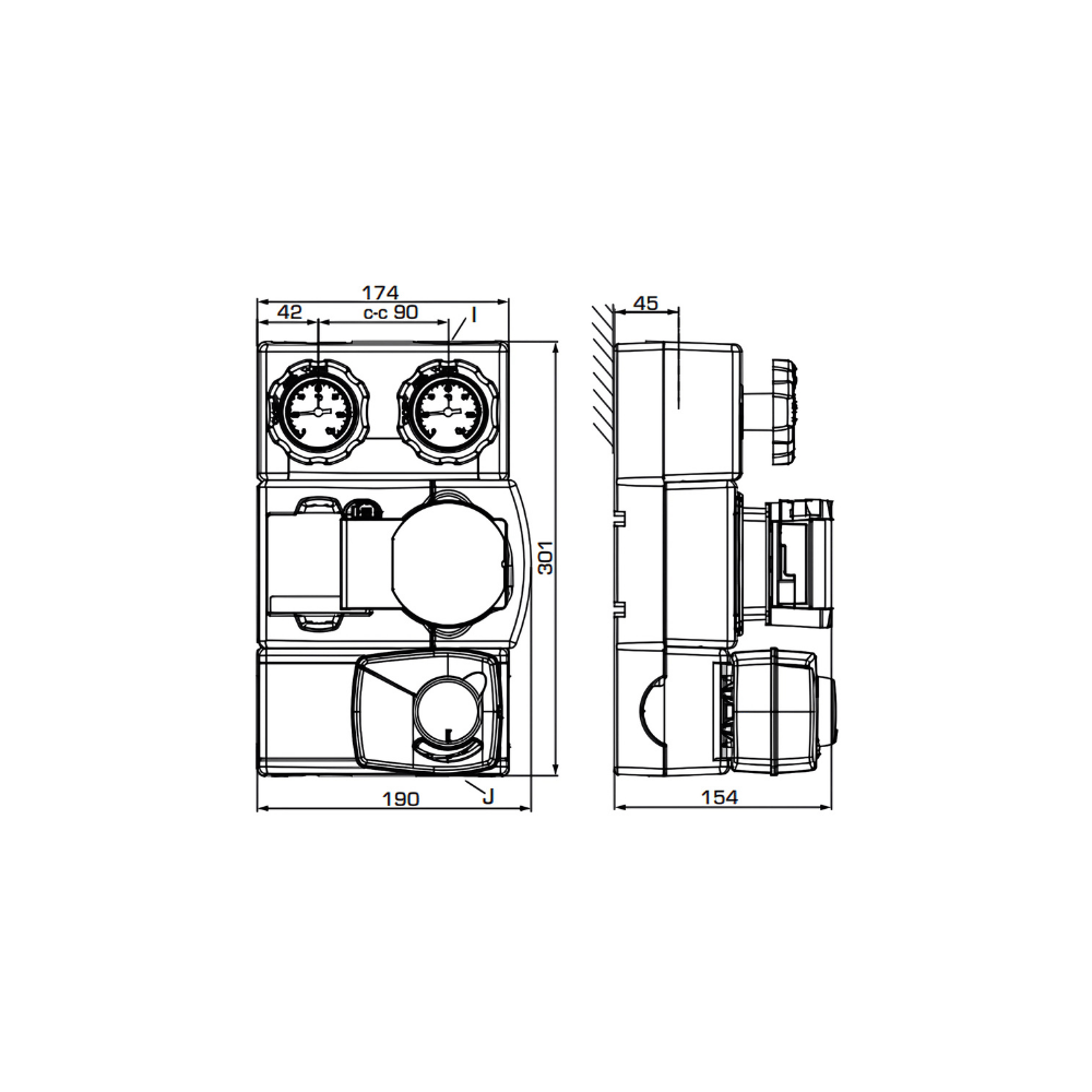 ESBE GRA311 DN20 Wilo PARA STG 15/8 Pump Group (61043600) - Image 2