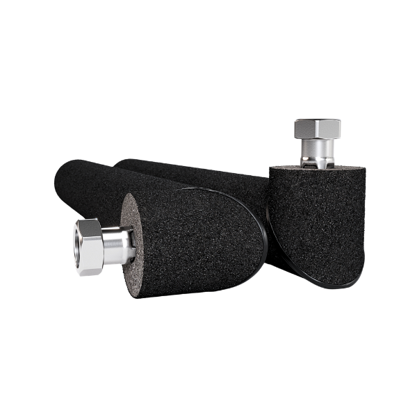 Intatec 500mm Pre-Insulated Angled Hose 1" Female Swivel x 28mm Twin Pack (HPHOSE500B)