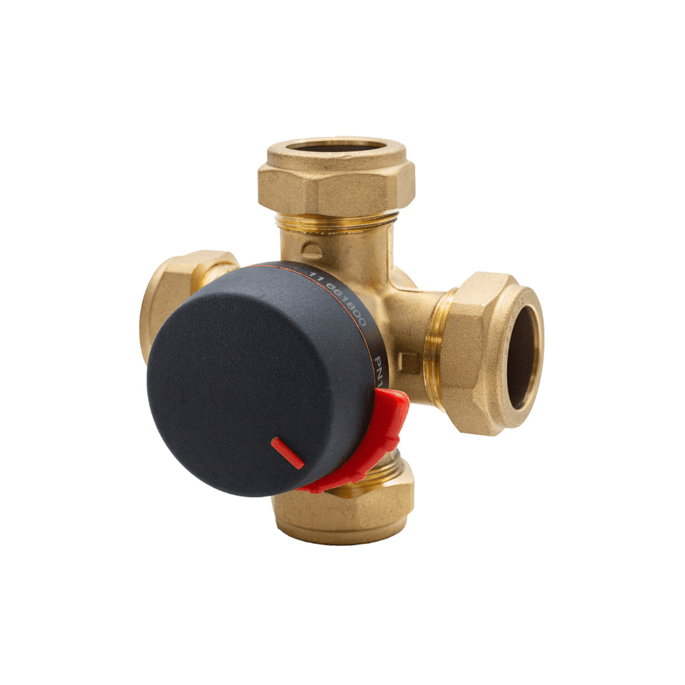 ESBE VRB243 22mm Compression 4-Way Mixing Valve 4 Kvs (11661800)