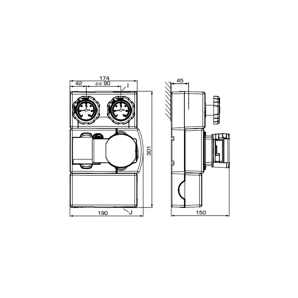 ESBE GDA311 DN20 Wilo PARA STG 15/8 Pump Group (61003200) - Image 2