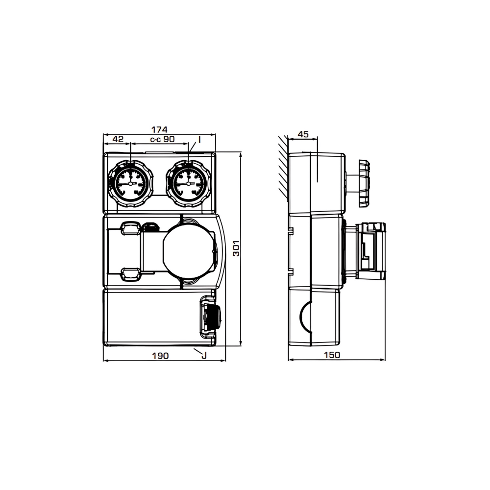 ESBE GFA311 DN20 Wilo PARA STG 15/8 Pump Group (61023200) - Image 2