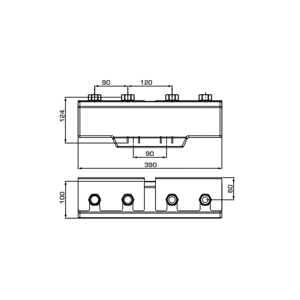 ESBE GMA321 Separator Manifold for Pump Group (66000500) - Image 2