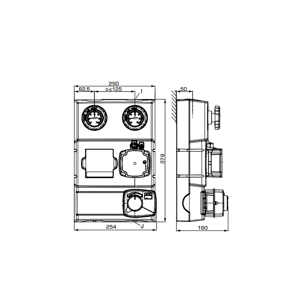 ESBE GRC242 DN32 Grundfos UPM3 Hybride 25-70 Pump Group (61044800) - Image 2