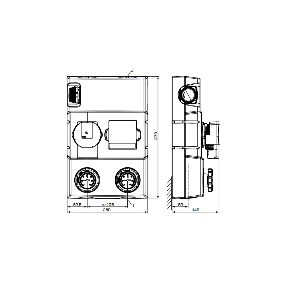 ESBE GST241 DN25 Wilo PARA 25-130/6 Pump Group (61121200) - Image 2