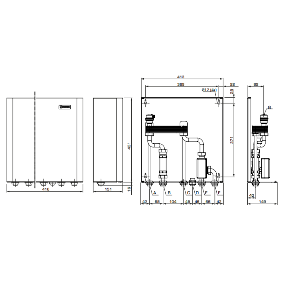 ESBE SKS101 PHW 20kW Separation Unit (62001100) - Image 2