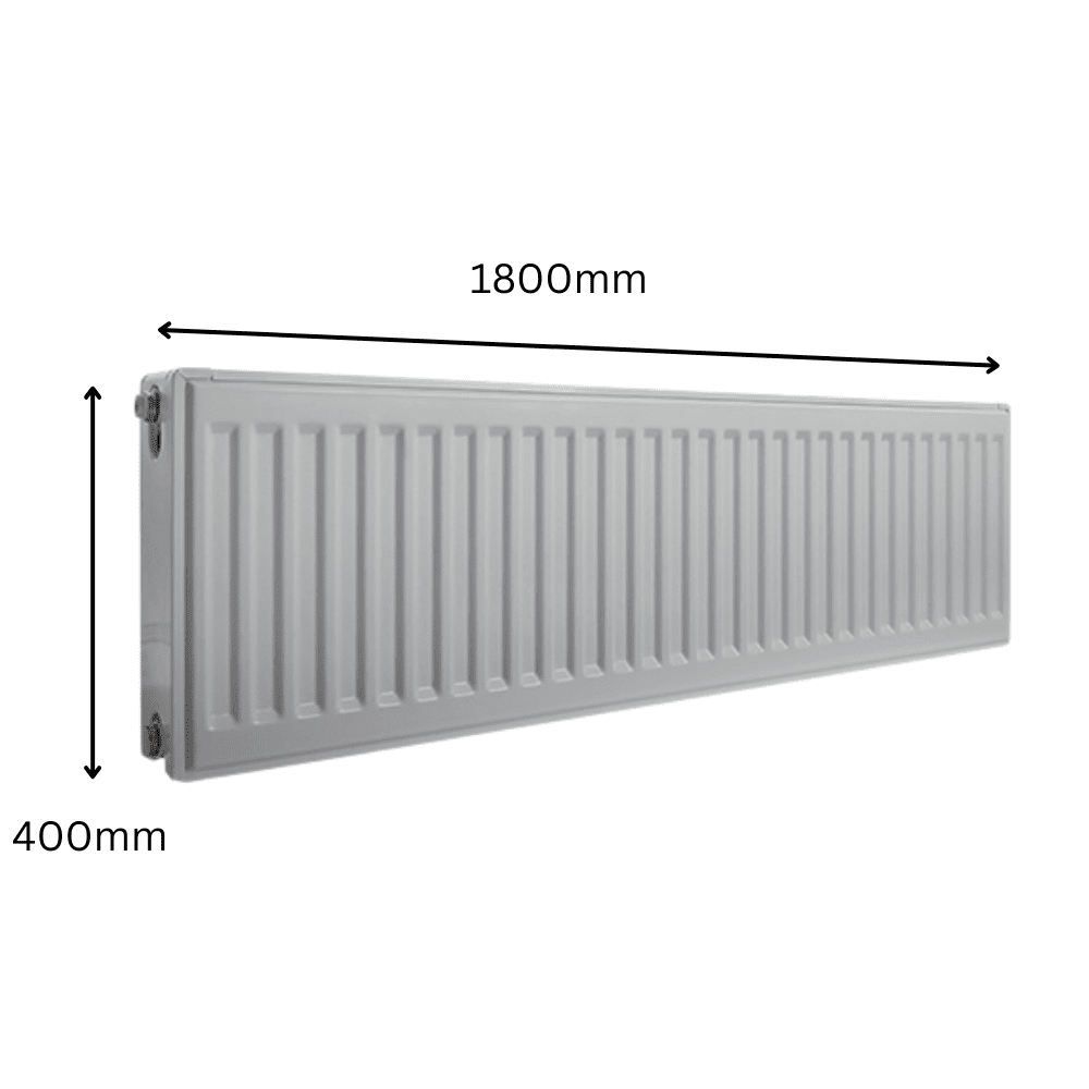 Prorad Double Panel Single Convector Radiator 400mm x 1800mm (Type 21/P+)