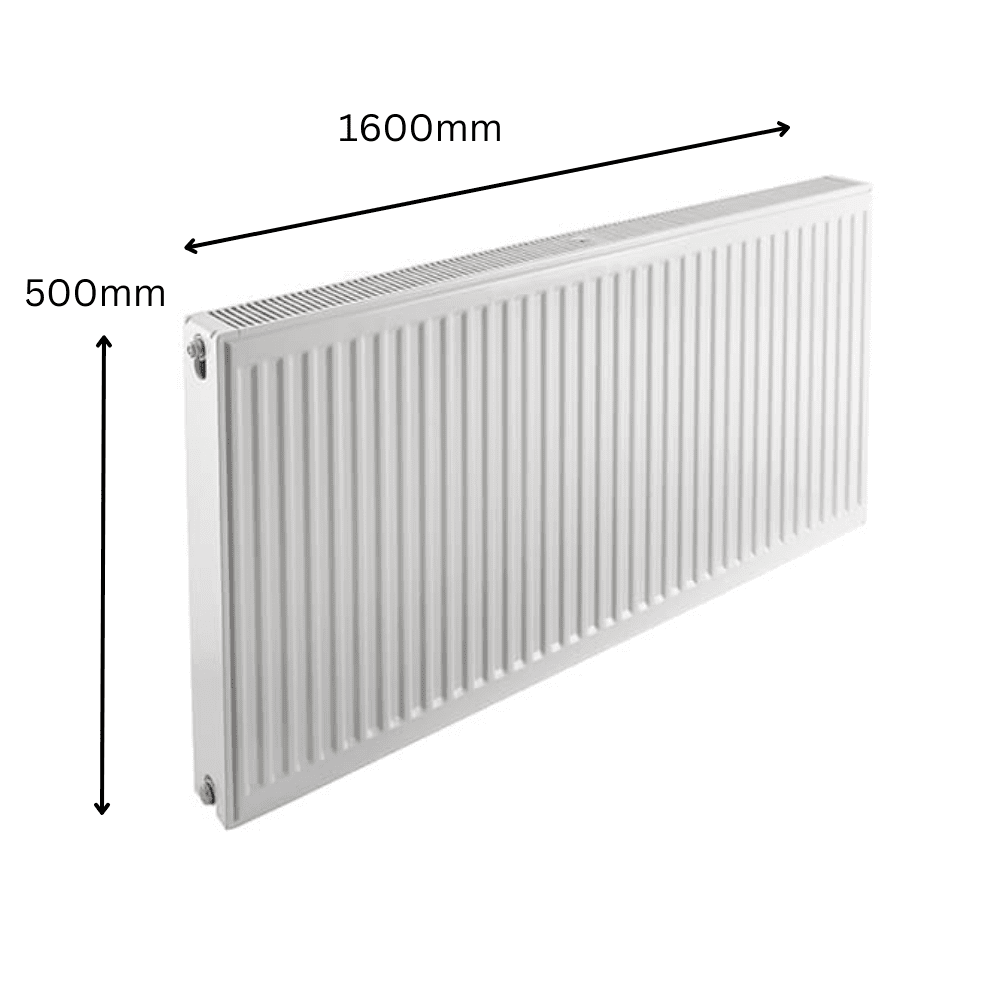 Prorad Double Panel Single Convector Radiator 500mm x 1600mm (Type 21/P+)