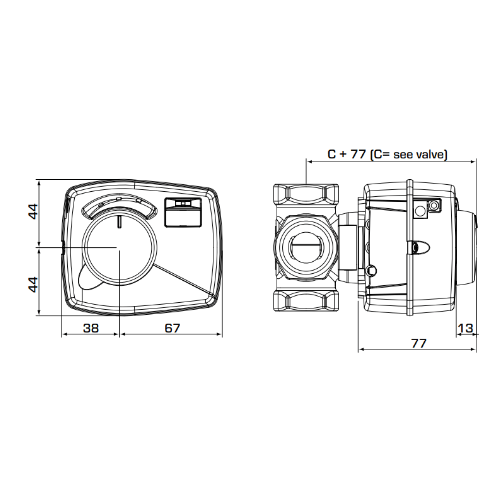ESBE CRA217 Constant Temp Controller 230V 6N⋅m (12721700) - Image 2