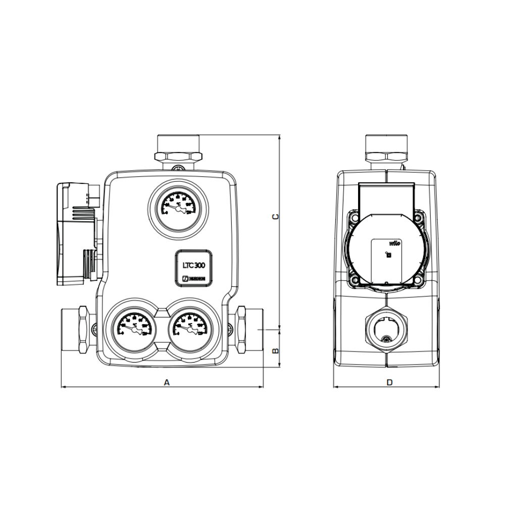 ESBE LTC381 DN40 65°C Load Unit with Electronic 8m Pump (55005200) - Image 2