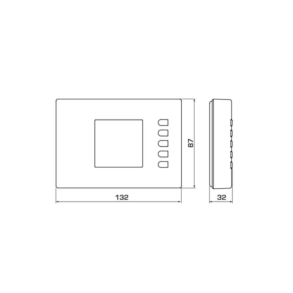 ESBE TFC139 5-35°C LCD Digital Room Thermostat (18004500) - Image 2