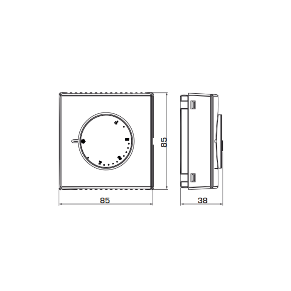 ESBE TMA115 8-30°C Room Thermostat (18000500) - Image 2