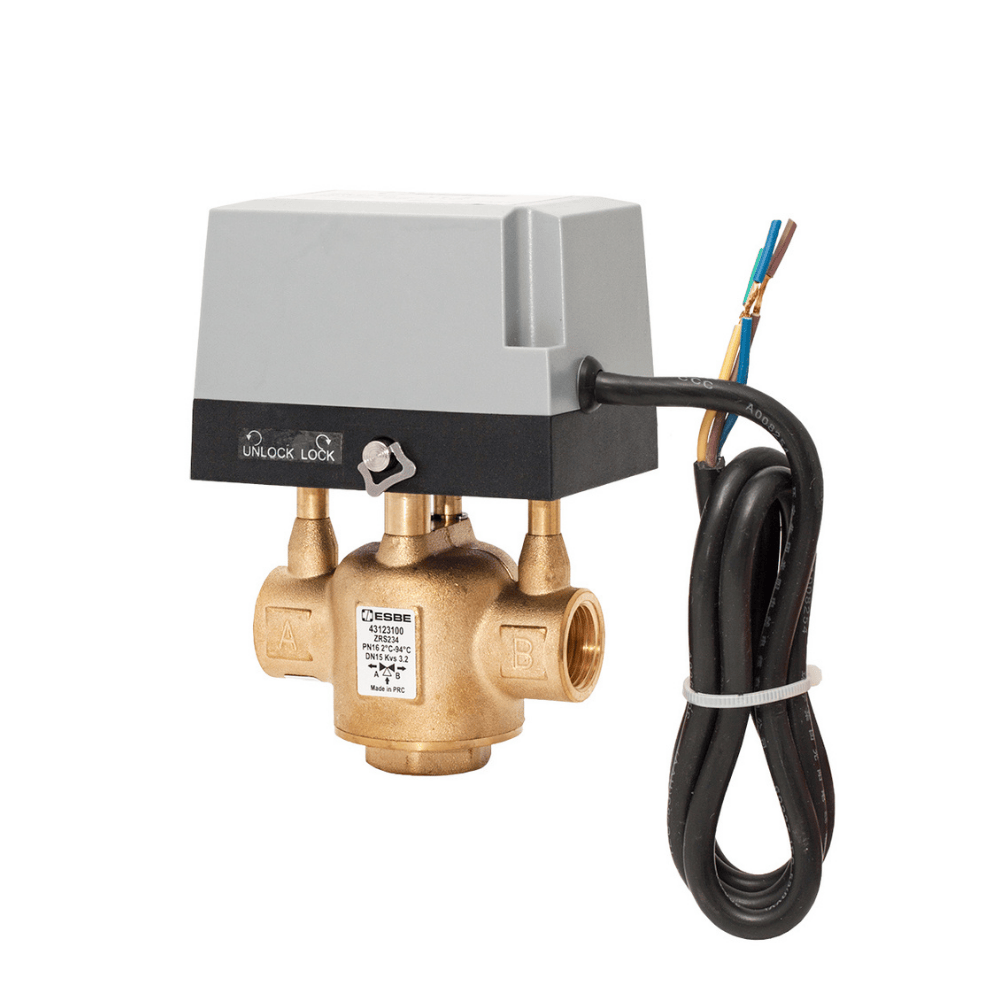 ESBE ZRS234 Motorized Zone Valve 3/4″ BSP Female 4.6 Kvs (43123200)