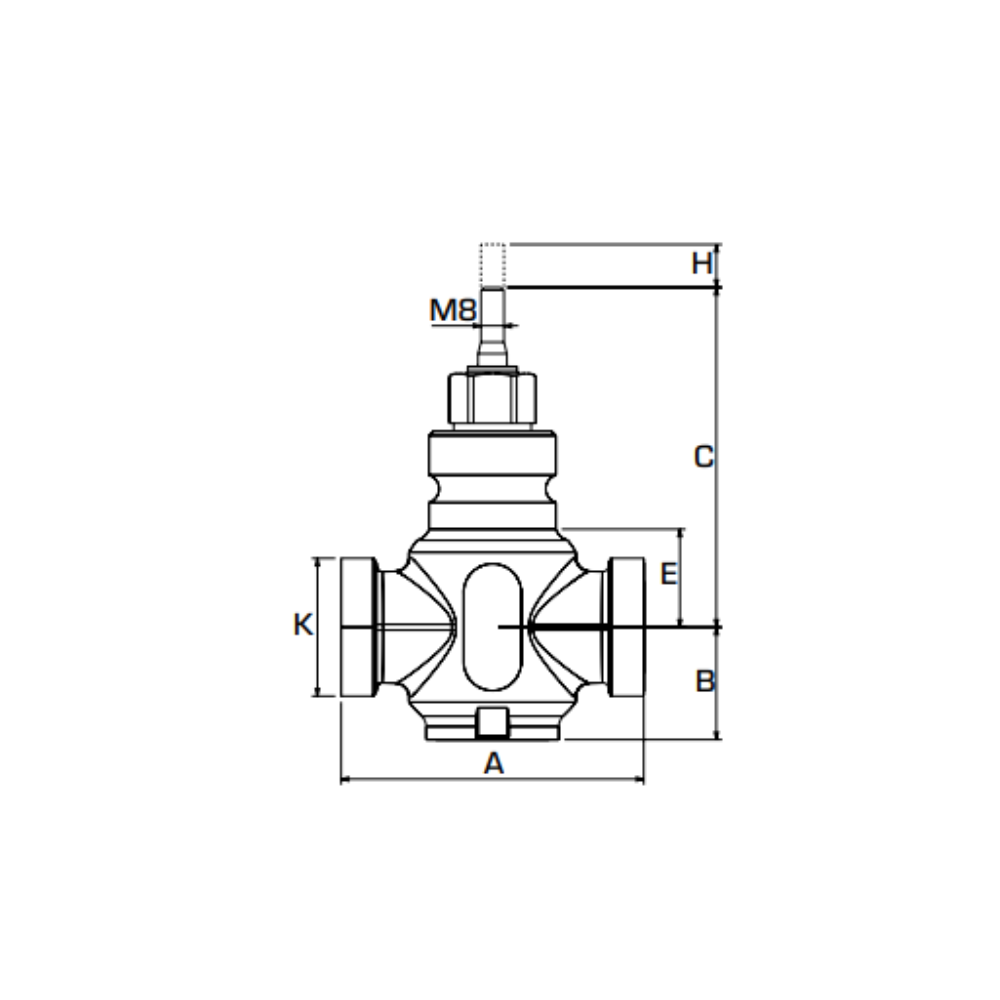 ESBE VLE122 PN16 G2 1/4" 2-Way Control Valve 25 Kvs (21251100) - Image 2
