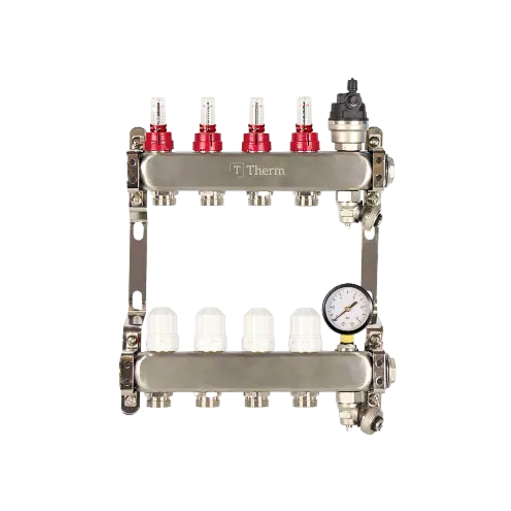 Theoheat 4 Port Manifold With 1″ Isolation Valves
