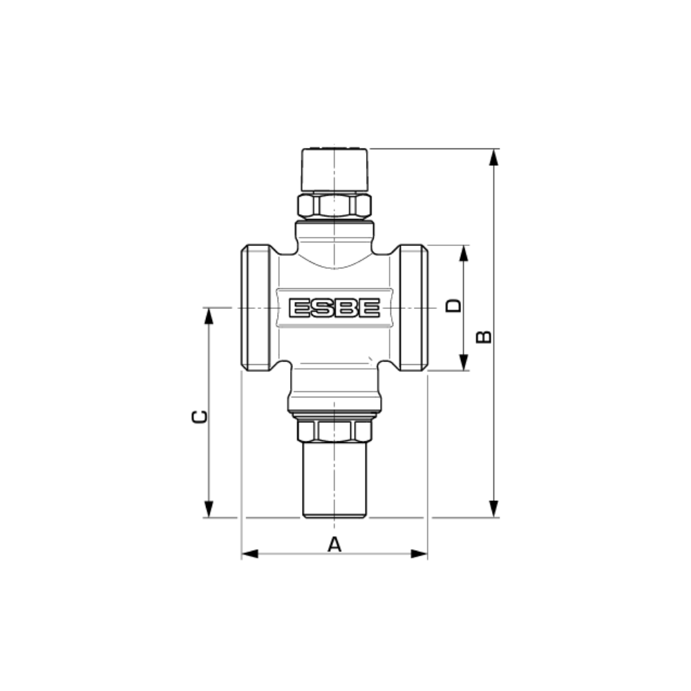 ESBE VTN102 1.25" Anti-Freeze Valve (35100200) - Image 2