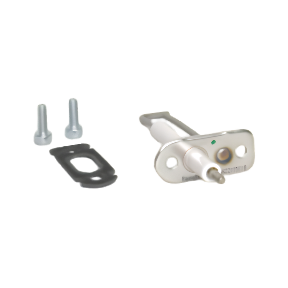 Automotive door lock actuator with mounting bracket, gasket, and two screws
